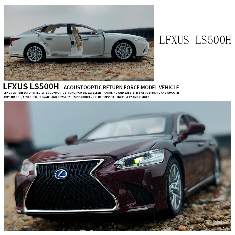 1:32 Scale Lexus LS500H Alloy Car Model With Sound Light Diecast Toy Vehicles Kids Boy Birthday Gift Collective