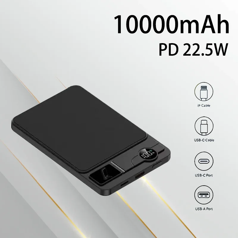 

Large Capacity Magnetic Wireless Power Bank Fast Charging Portable External Battery for Mobile Phones Tablets Bluetooth Devices