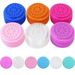 20/100pcs Eyelash Glue Stand Holder Eyelash Extension Supplies Adhesive Pallet Plastic Gasket Eye Lashes Glue Pads Makeup Tool