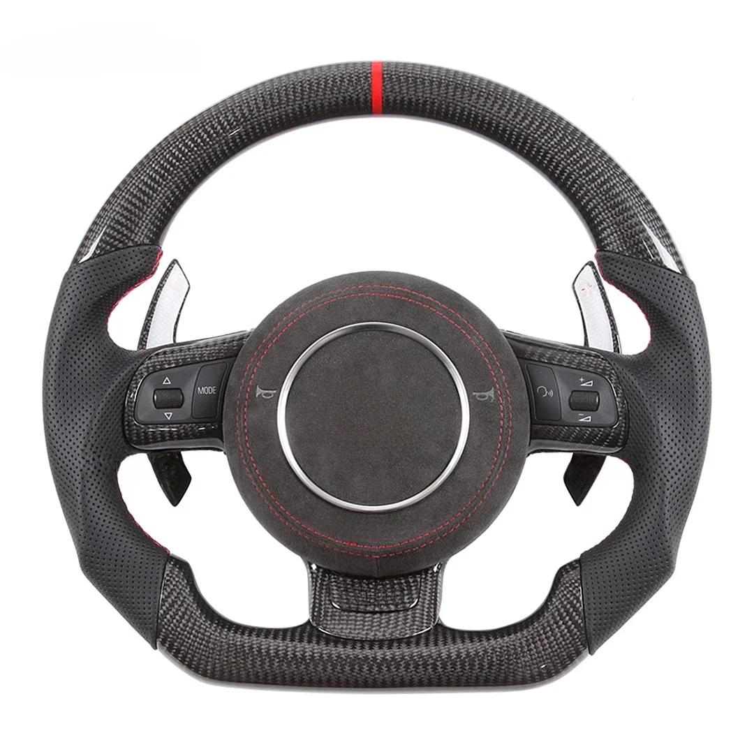 100% Carbon Fiber Steering Wheel For Audi TT R8