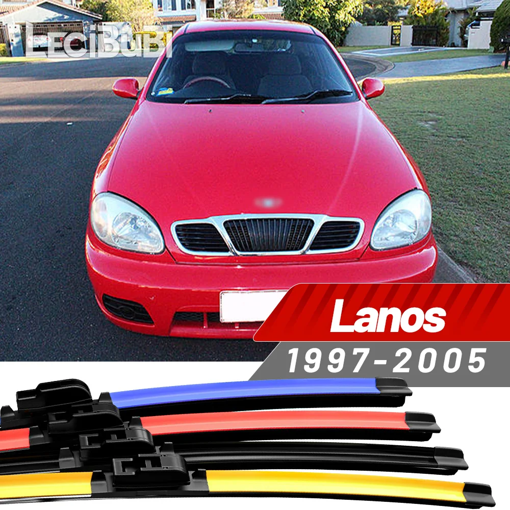 2pcs For Daewoo Lanos 1997-2005 1998 1999 2000 2001 2002 2003 2004 Front Windshield Wiper Blades Windscreen Wipers