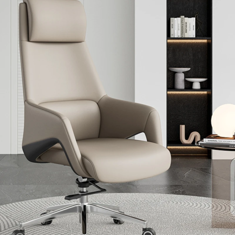 Light Luxury Home Office Chairs Comfortable Sit Long Periods Time Adjustable Work Chair Study Room Learning Leather Furniture