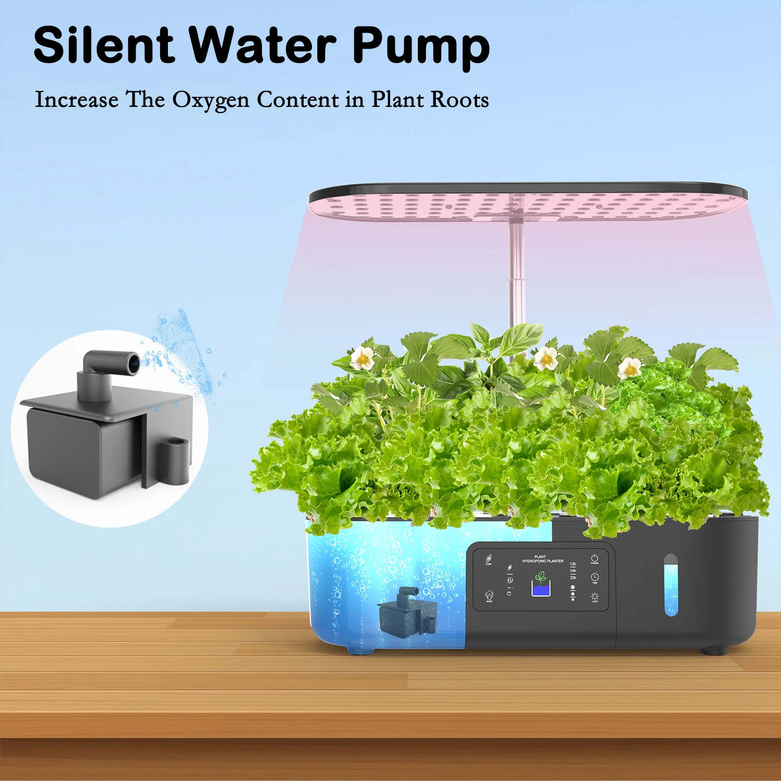 Indoor Hydroponics Herb Growing System Kit - Easy Setup Indoor Hydroponics Herb Growing System Kit - Easy Setup - Image 6
