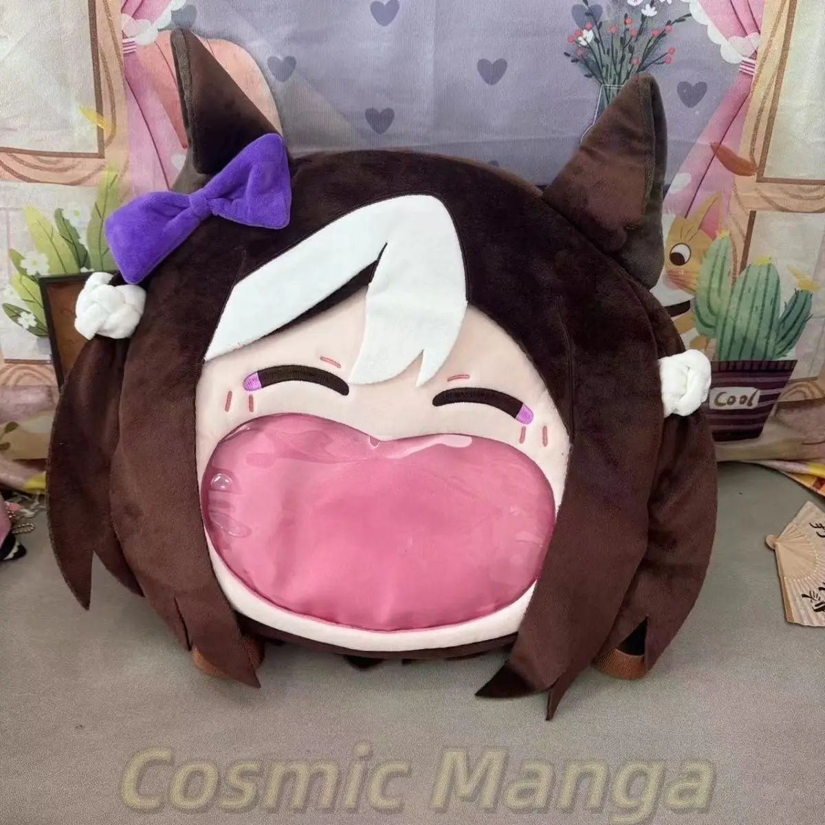 

Anime Umamusume: Pretty Derby Special Week Big Mouth Bag Backpack Shoulder Bag Cosplay Student Bookbag Crossbody Bag Gift cute