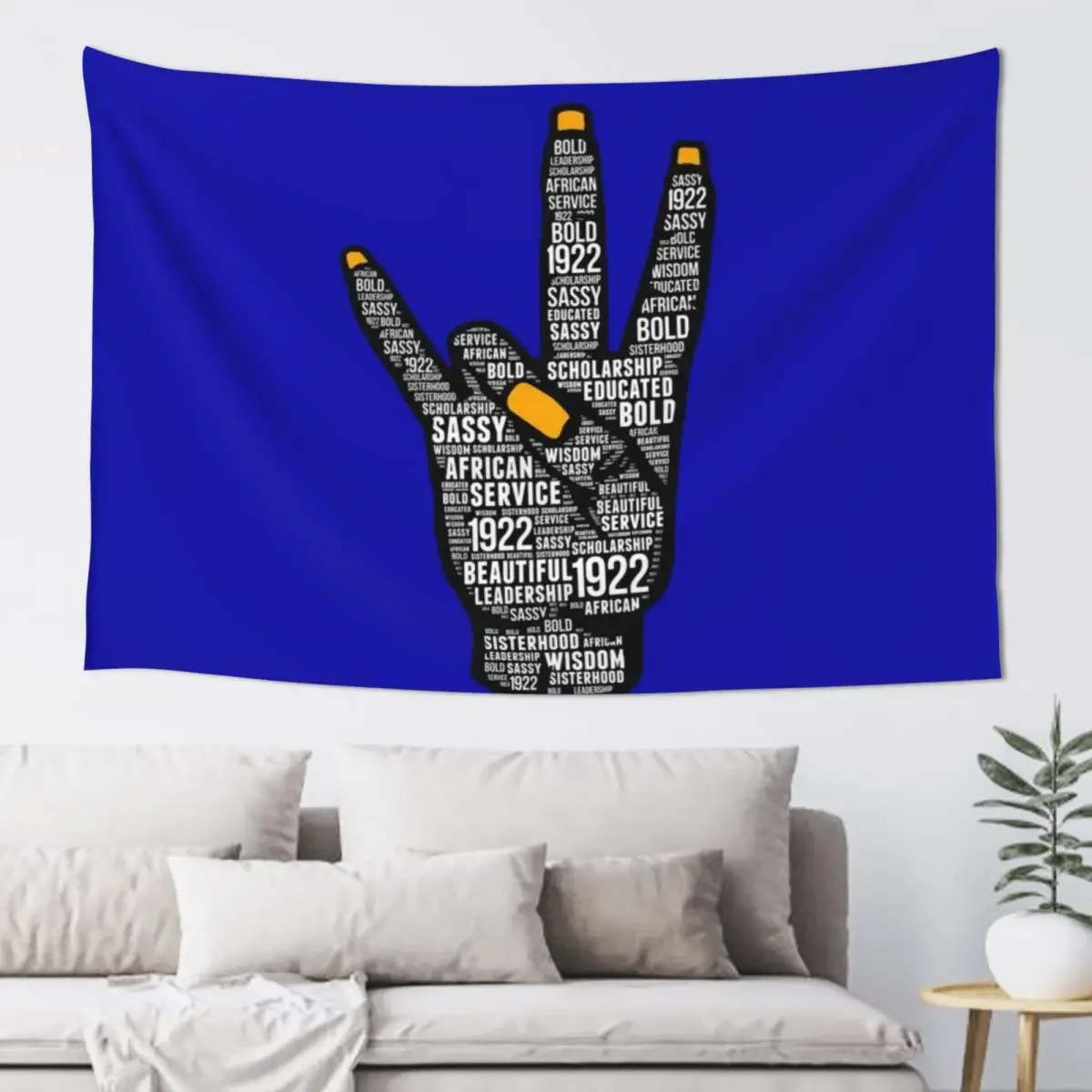 Sigma 1922 Hand sign Gamma Words Rho Gift Tapestry Room Design Wall Hangings Decoration Room Decorations Tapestry