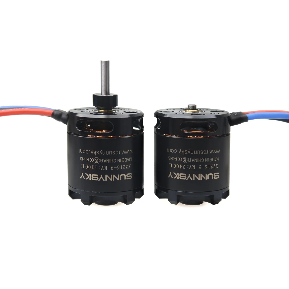 SUNNYSKY X2216 Series Brushless Motor (Flat Shaft /Rear Output Shaft ) 880KV/1100KV/1250KV/1400KV/2400KV for RC Fixed-Wing Drone