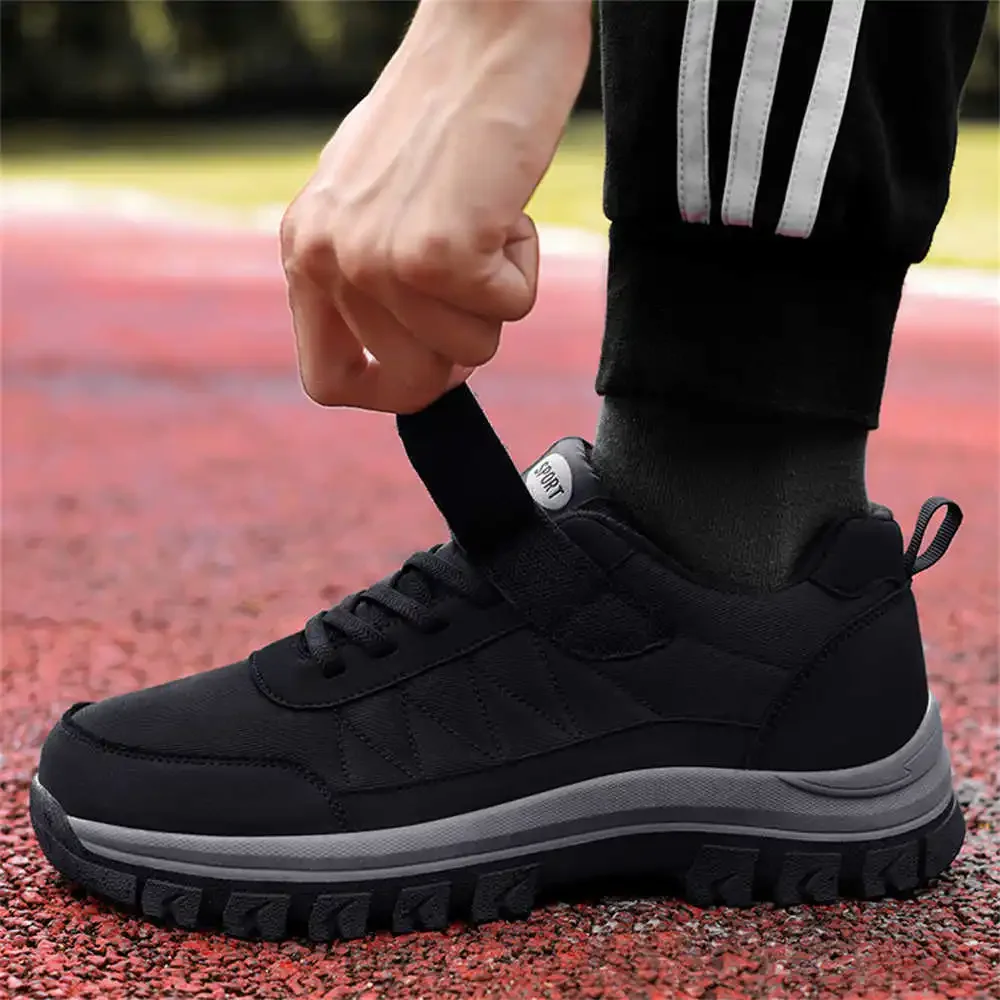 Round Toe 35-43 Black Shoes Men Casual Yellow Sneakers Man Excercise Sport Novelties Wide Foot Visitors Brand Name