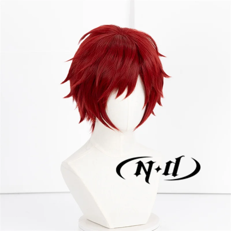 ND Gaara تأثيري الباروكات أنيمي تأثيري قصير شعر أحمر الباروكات لحزب Comic Con Coser موضوع الشعر الاصطناعية عالية الجودة