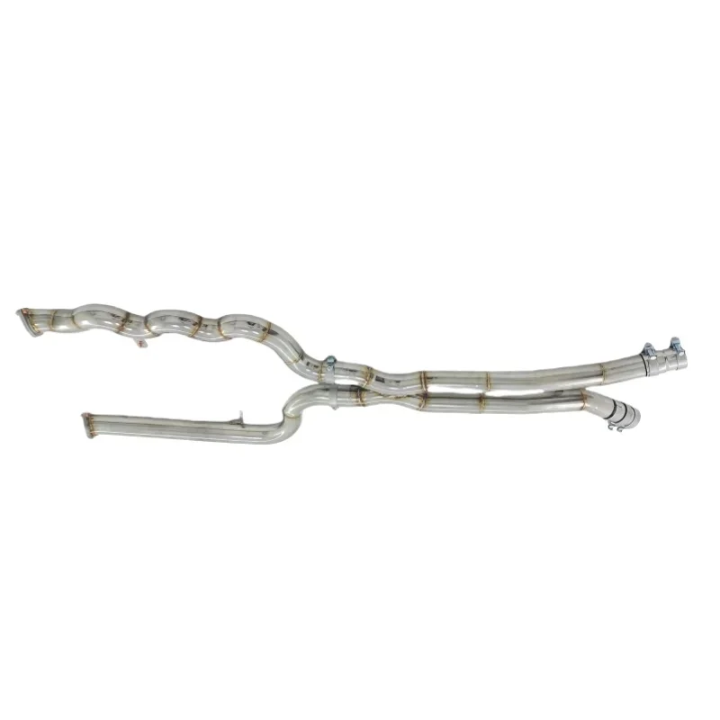 High Flow Equal Length Resonated Mid Pipe For BMW M3 M4 G80 G81 G82 S58 3.0T SS304 Smooth Exhaust Flow