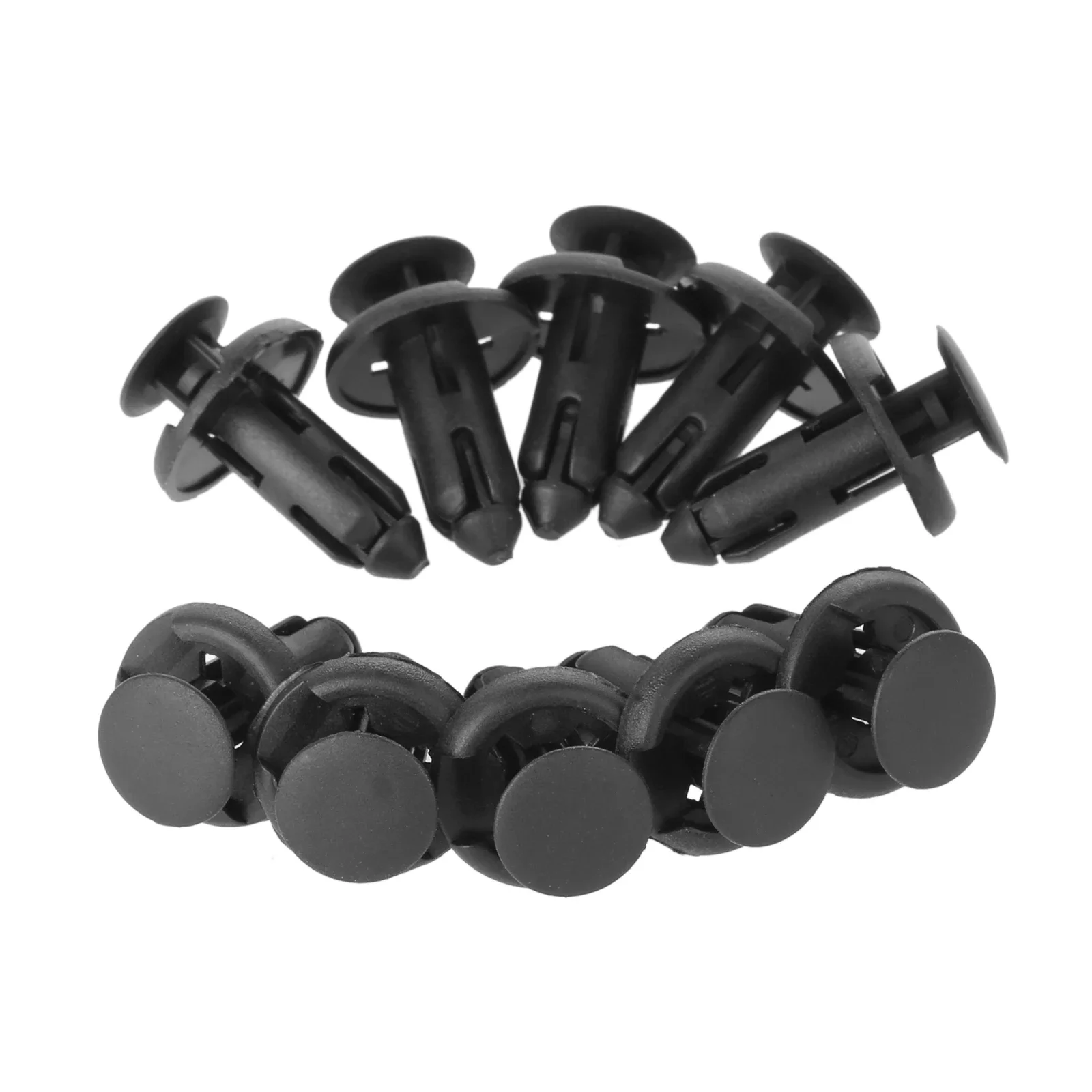50Pcs 8mm Auto Bumper Fastener for Toyota Nissan Honda Plastic Rivet Retainer Push Engine Cover Fender Car Door Trim Panel Clips