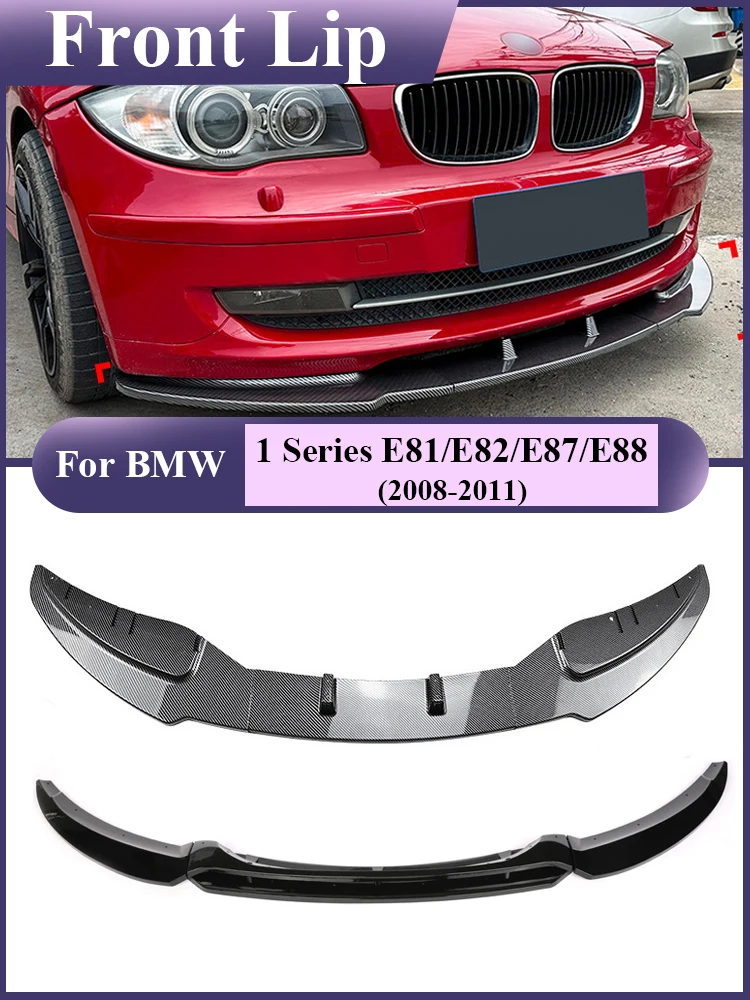 

MP Front Skrit Front Bumper Lip Diffuser Spiltter Gloss Black For BMW 1 Series E81 E82 E87 E88 LCI 2008-2011 Accessories