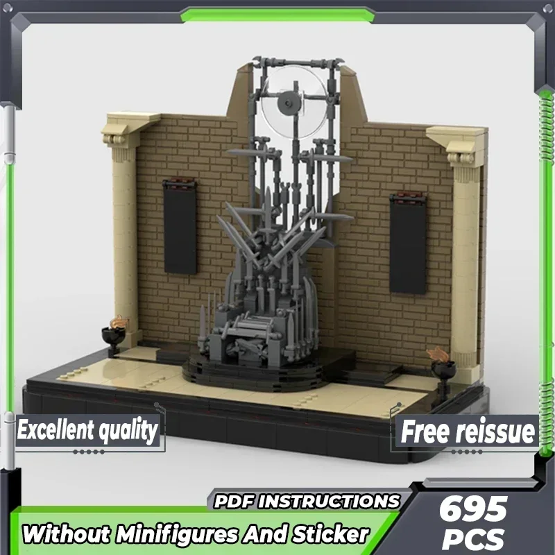 Moc Mattoni da costruzione Popolare Star Movie Modello Trono di ferro Diorama Tecnologia Blocchi modulari Regalo Giocattoli di Natale Set fai da te Assemblaggio
