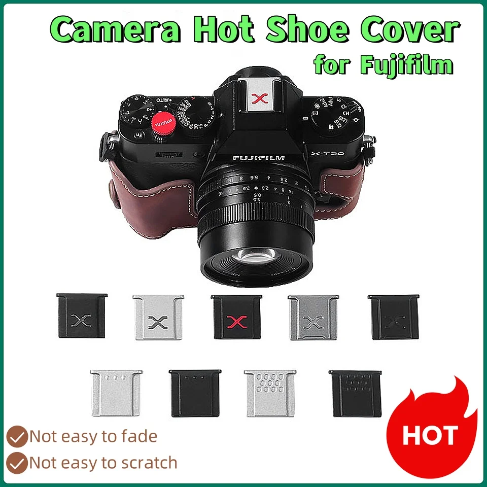 Professional Camera Metal Hot Shoe Cover Flash Cap for Fujifilm X-T5 T30 T50 50S 100S 100V IV H2 H2S S20 GFX100S II Accessories