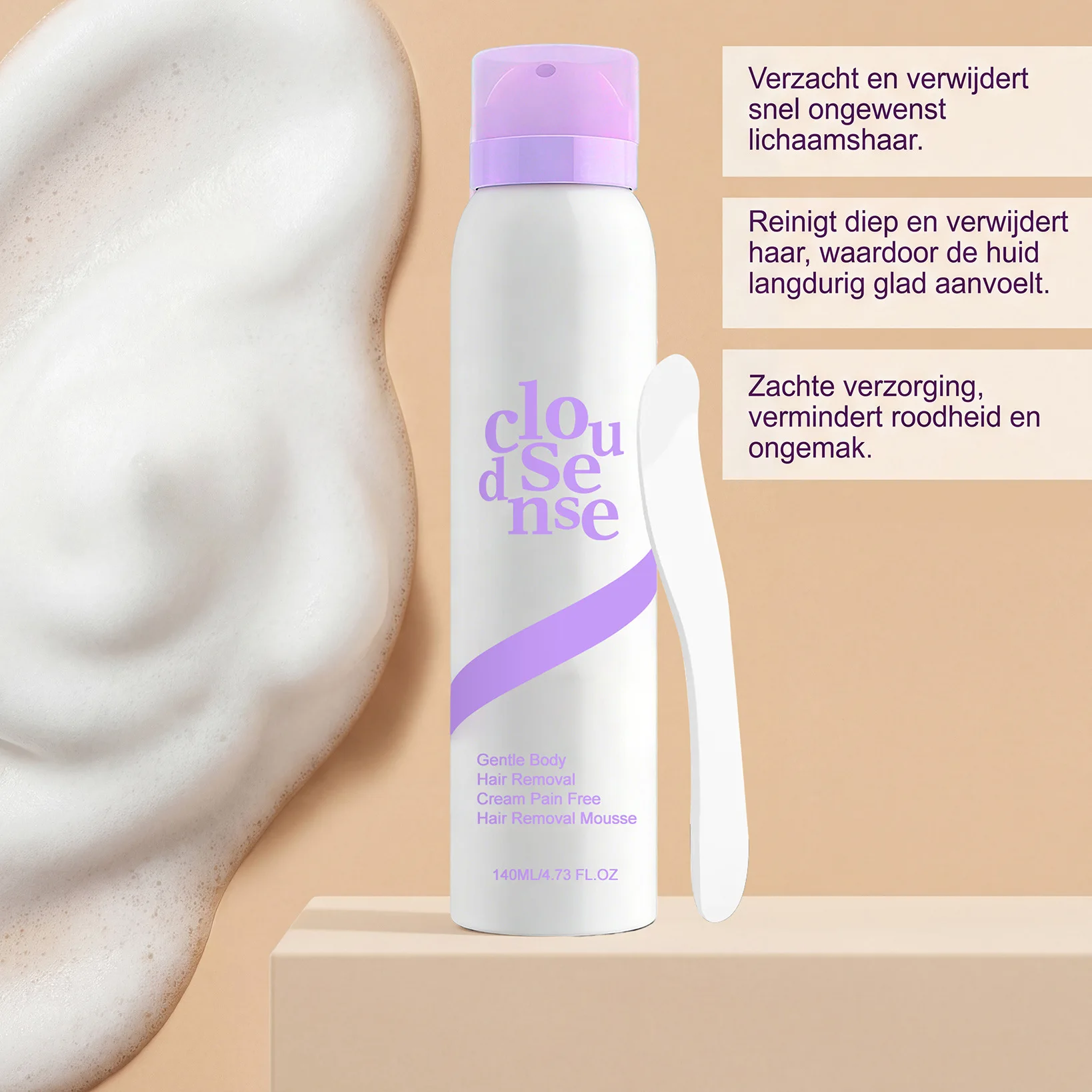 Hair Removal Spray Underarm Private Body Leg Hair Remove Cream Growth Inhibitor Depilatory Full Body Care for Men Women 140ml