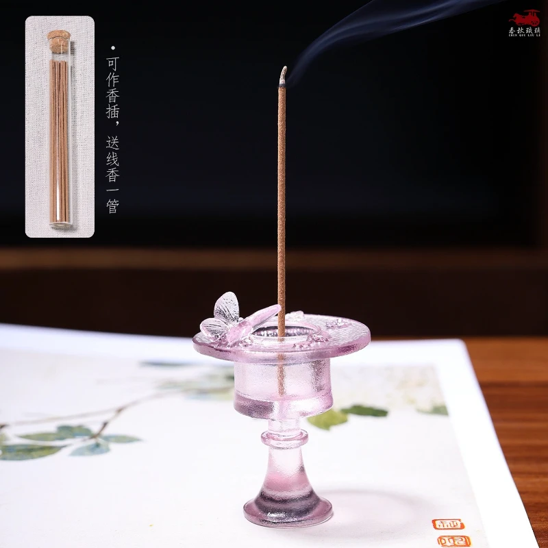 CX study pen placed butterfly thread incense insert Chinese exquisite zen elegant ornament