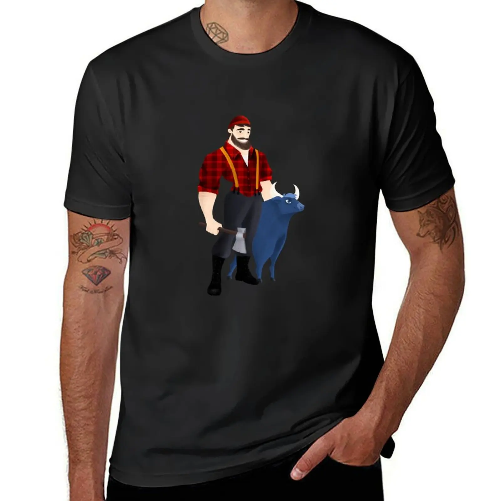 Paul Bunyan T-Shirt kawaii clothes for a boy men t shirts