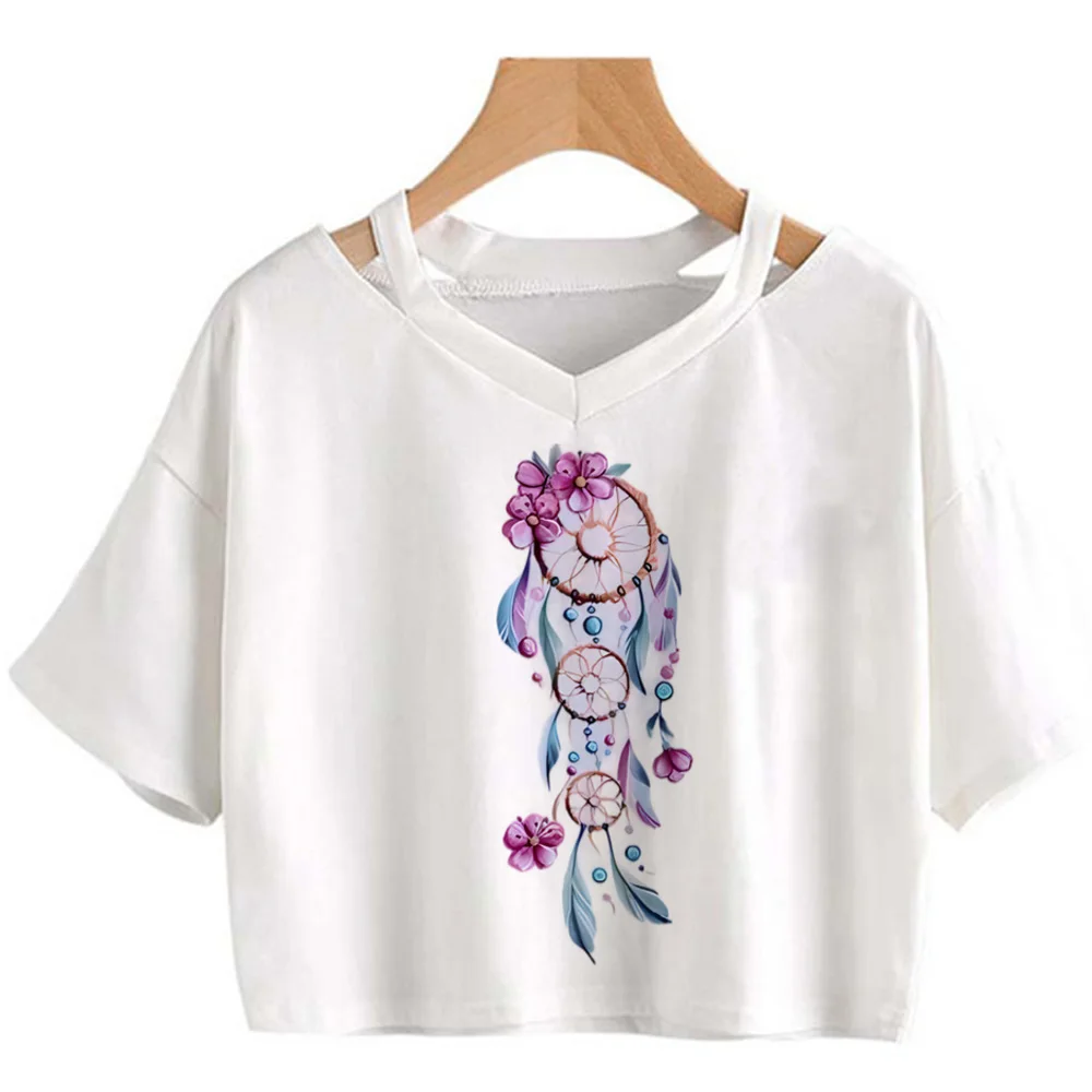 

Dream Catcher t shirt women funny Y2K harajuku t-shirts female funny streetwear clothes