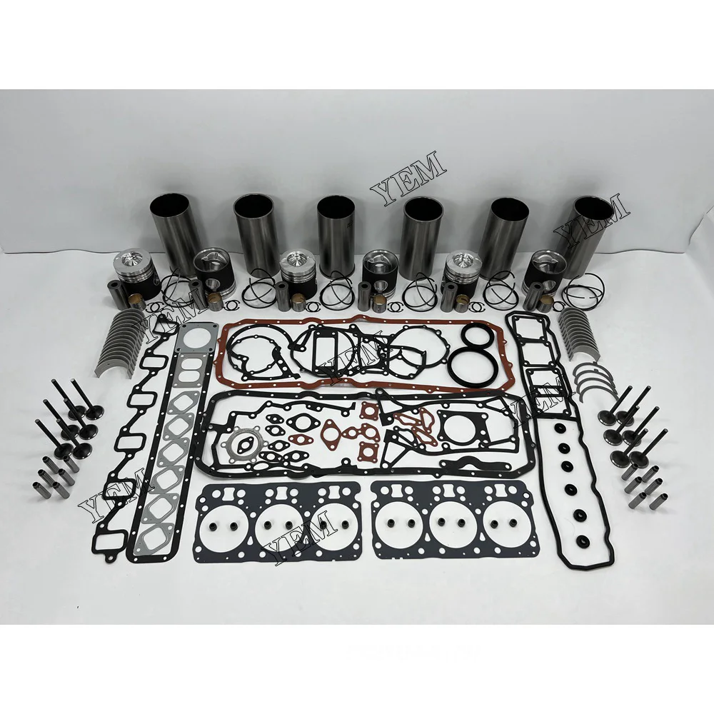 New DE12T Rebuild Kit Cylinder Liner Kit With Gasket Kit Engine Bearing Valve Kit For Doosan Engine.