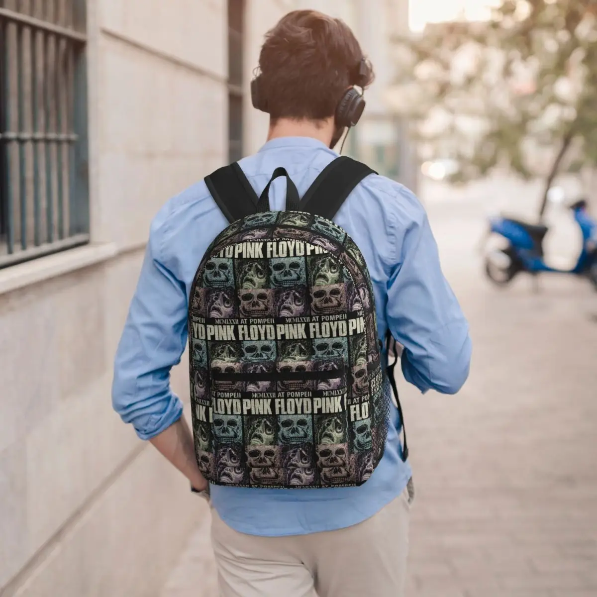 Pink Floyd Live At Pompeii Memento Mori Backpack Student BookBag Kids School Bag Computer Shoulder Bags for Men Women