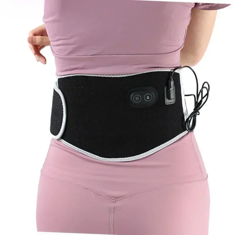 USB Electric Heating Warmer Hot Waist Lumbar Back Pad Belt Protector Brace Band Support  Anti Pain Relief Therapy Tool