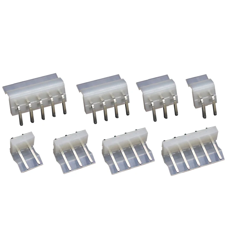 10pcs Ch3.96 Connector 3.96mm Spacing Plug Housing / Straight Needle / Curved Needle Base / Terminal 3P 3P 4P 5P 6P 7P 8P 9P 10P