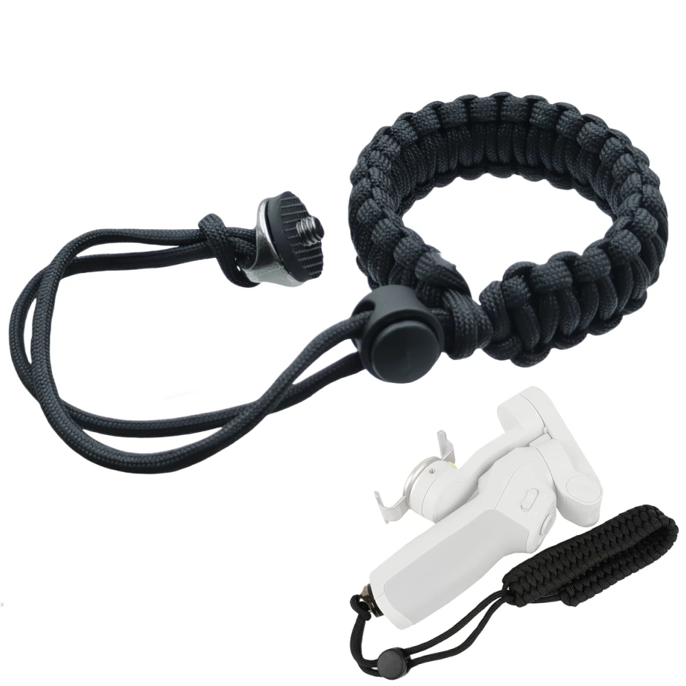Anti-lost Safety Wrist Strap Adjustable Nylon With 1/4 Metal Screw Base For Insta360 X5/X4 Dji Action 5 4 Pro Camera