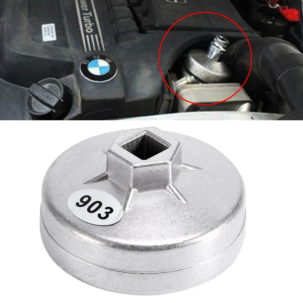 Oil Filter Wrench 74mm 14 Teeth Aluminum Socket Remover Tool for BMW for AUDI for Benz Oil Filter Wrench Auto Tool