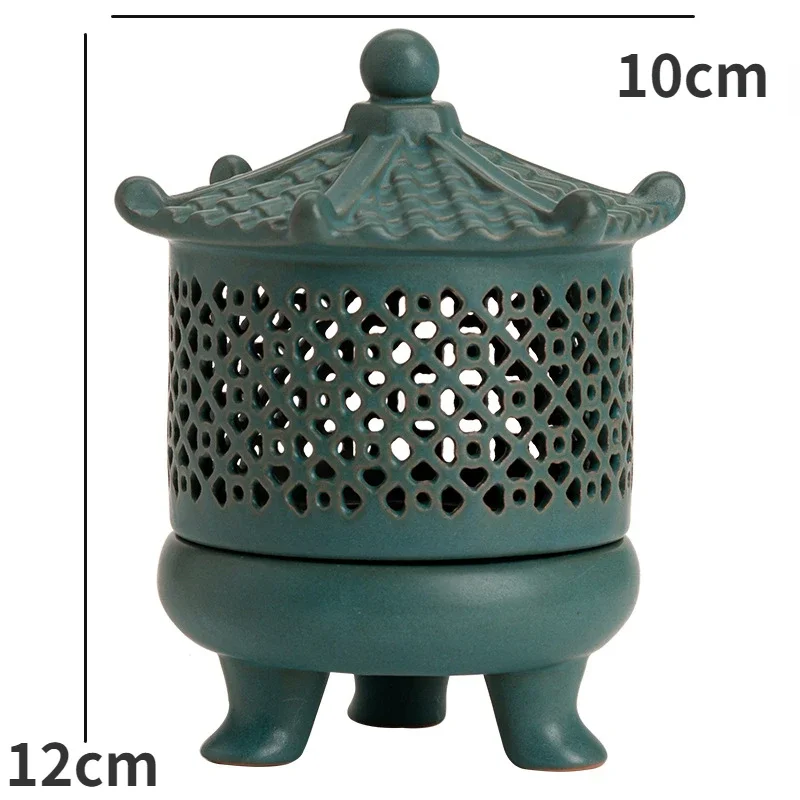 Vintage Three Legged Incense Burner Chinese Zen Gutta Incense Burner Ceramic Tea Ceremony Zen Decoration Home Decoration