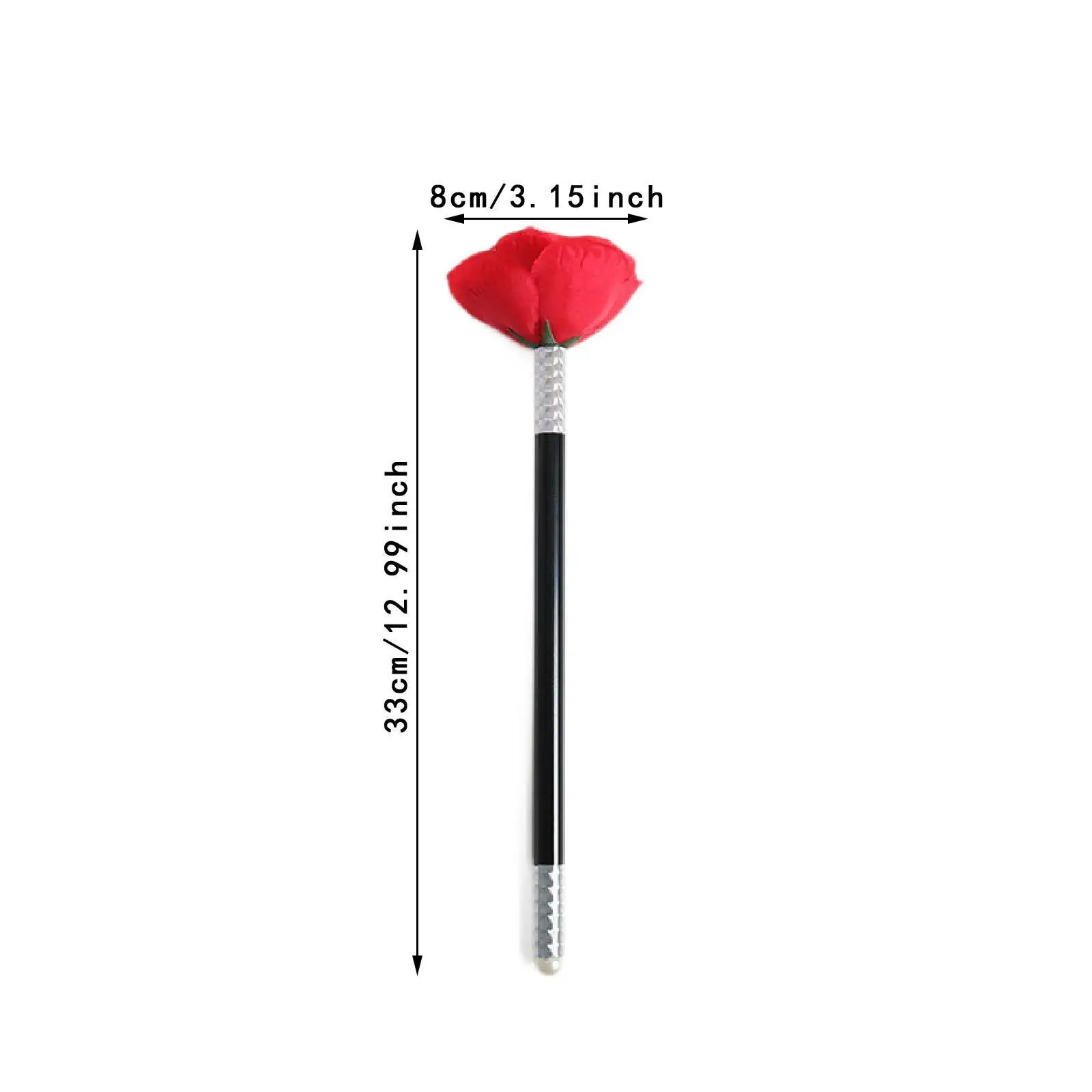 Vara para rosa flor truque de magia prop palco de rua varinha mágica para crianças prática adultos desempenho mágico meninas meninos