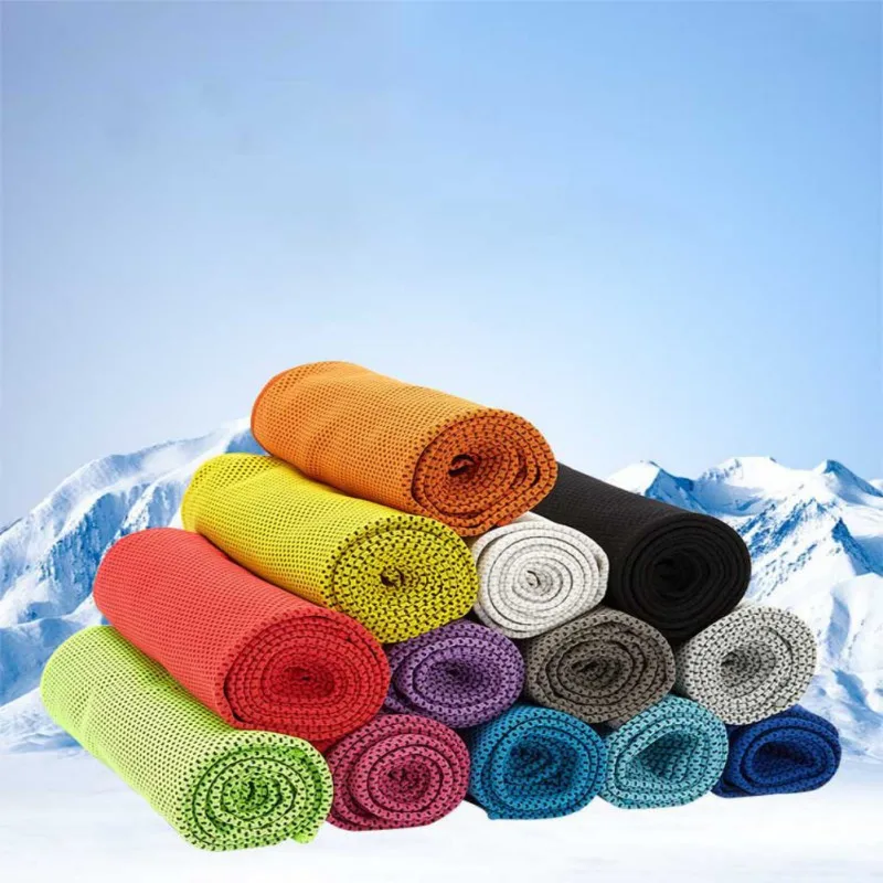 Summer Sports Cooling Ice Towel Quick Drying Absorbent Fitness Cool Towel EVA Boxed for Outdoor Activities