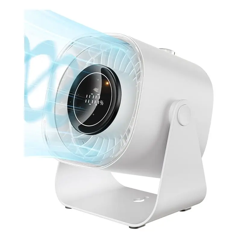 

A56T-Настольный вентилятор, тихий портативный вентилятор, циркуляционный вентилятор воздуха 5000 мАч с 100 скоростями 220 ° Регулируемый наклон, настольные вентиляторы с цифровым дисплеем
