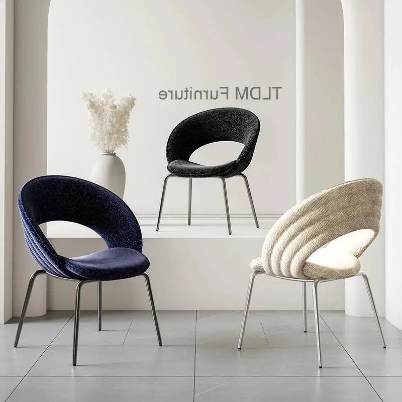 كرسي غرفة المعيشة الفاخر الخفيف كرسي بسيط لتناول الطعام في المطاعم وغرفة النوم والدراسة والترفيه ومسند الظهر وكراسي السماء المرصعة بالنجوم