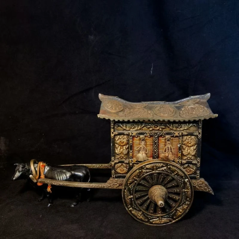 

Pull Cart Incense Burner Ornament Iron Products Lao Niu Pull Cart Aromatherapy Burner Collection