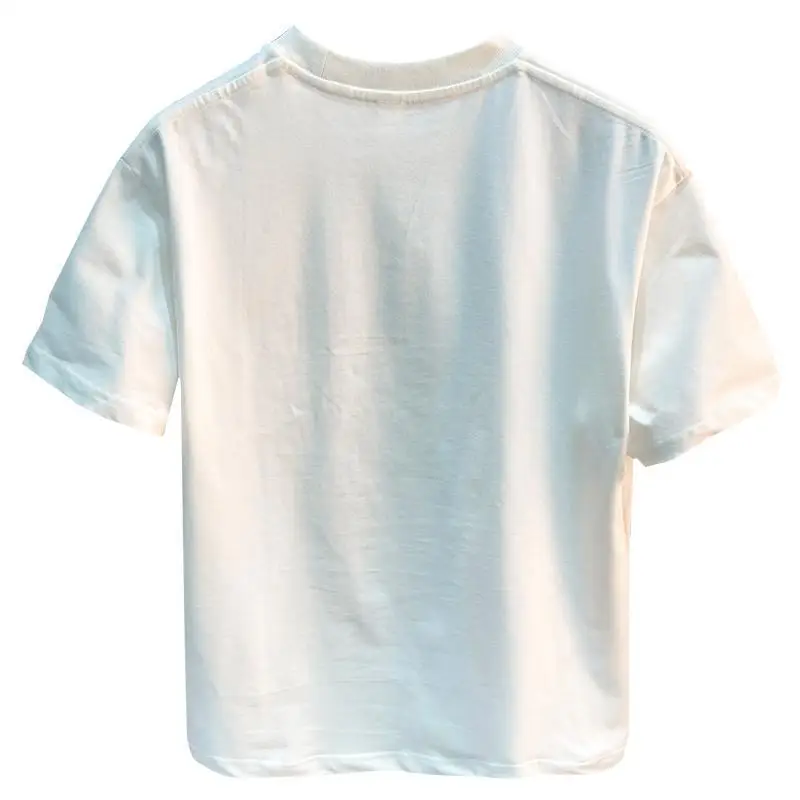 2025 Summer New Short sleeved T-shirt Men's Trendy Brand Loose Half Sleeve Comfortable and Breathable Round Neck Top