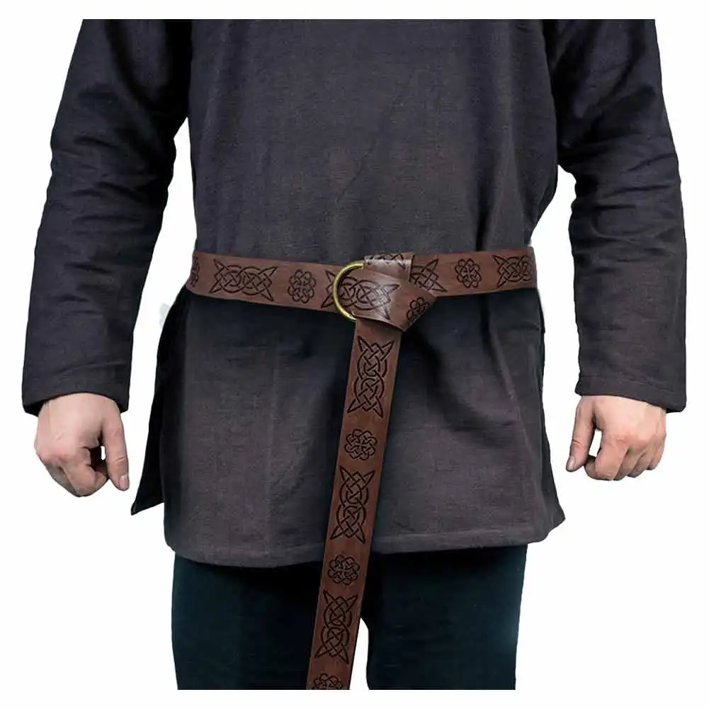 Cinturón celta de estilo vikingo para Cosplay de Halloween, accesorios medievales para hombres y mujeres, traje de Carnaval de Halloween para adultos