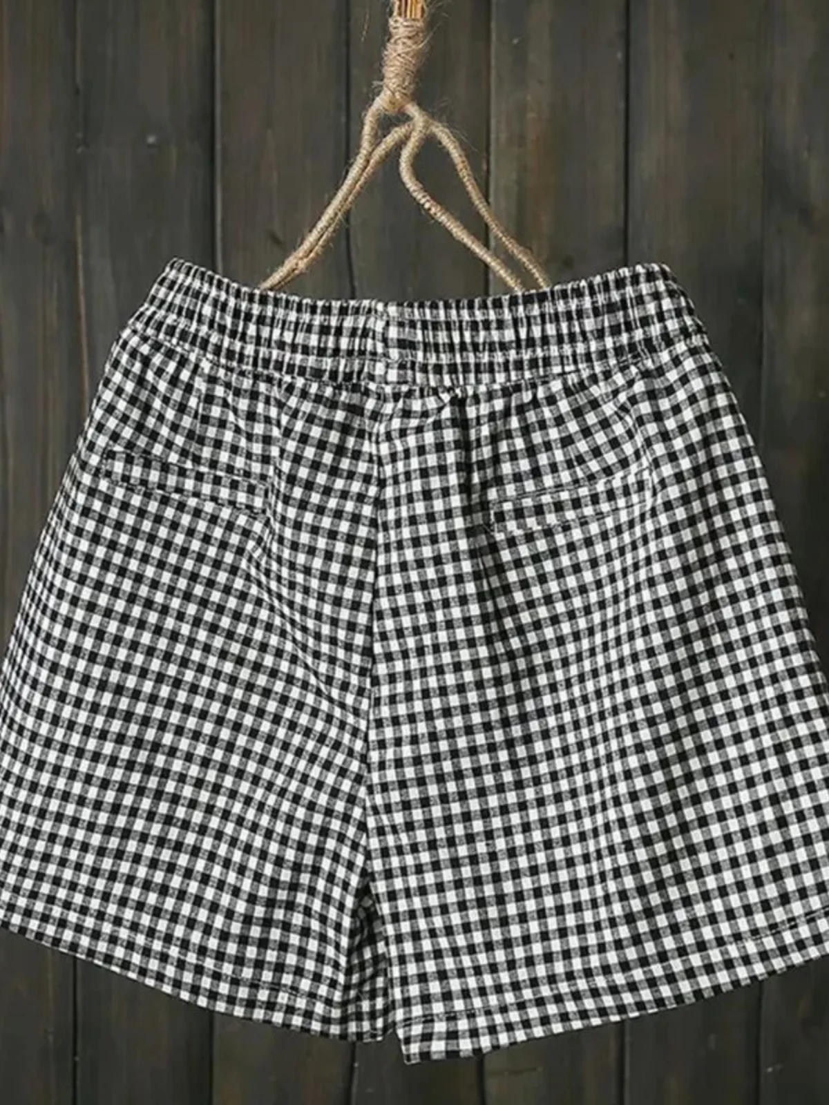 กางเกงขายาวทรงหลวมลายสก็อตสำหรับผู้หญิง ผูกเชือก เอวสูง ขากว้าง ใส่สบาย เหมาะกับฤดูร้อน สไตล์กระโปรง