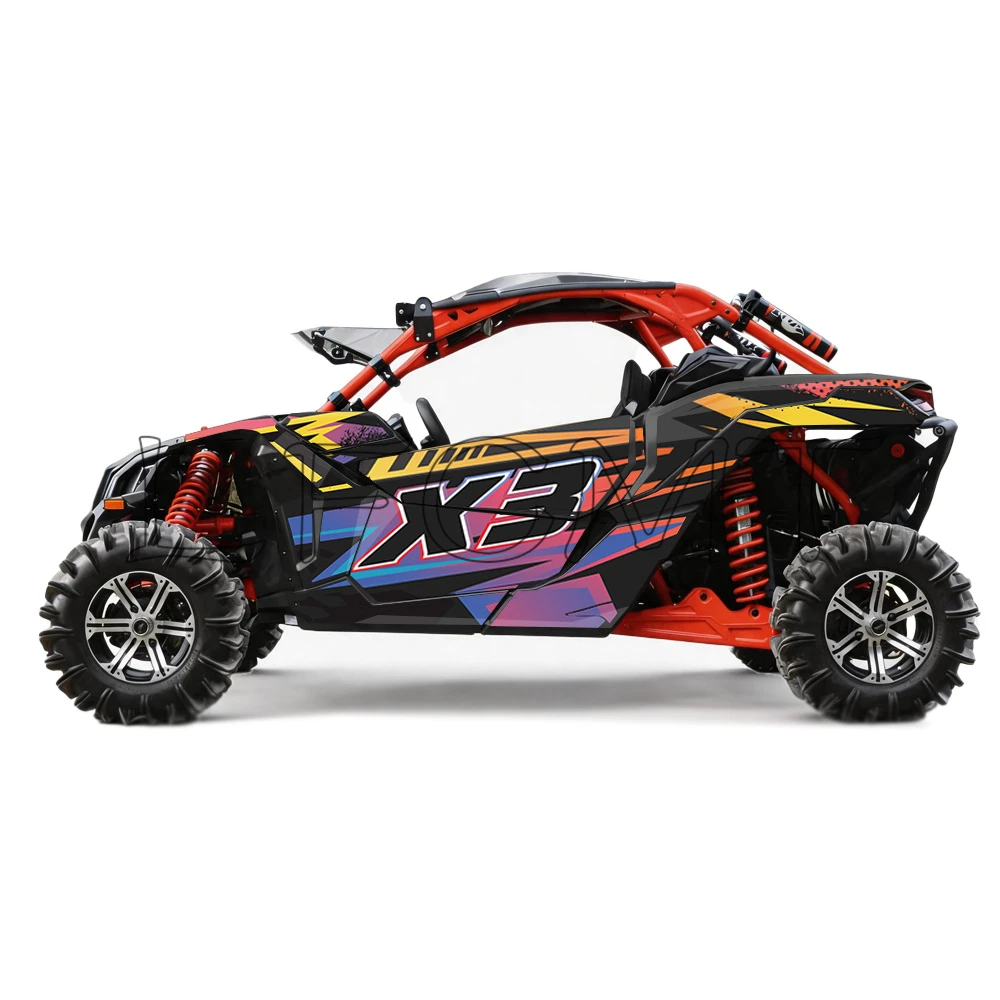 UTV Decoration Graphics Kits Fit For CAN-AM Can Am Maverick X3 2017+ 2 Door Thickened 29/31/35Mil Body Fairing Protector Sticker