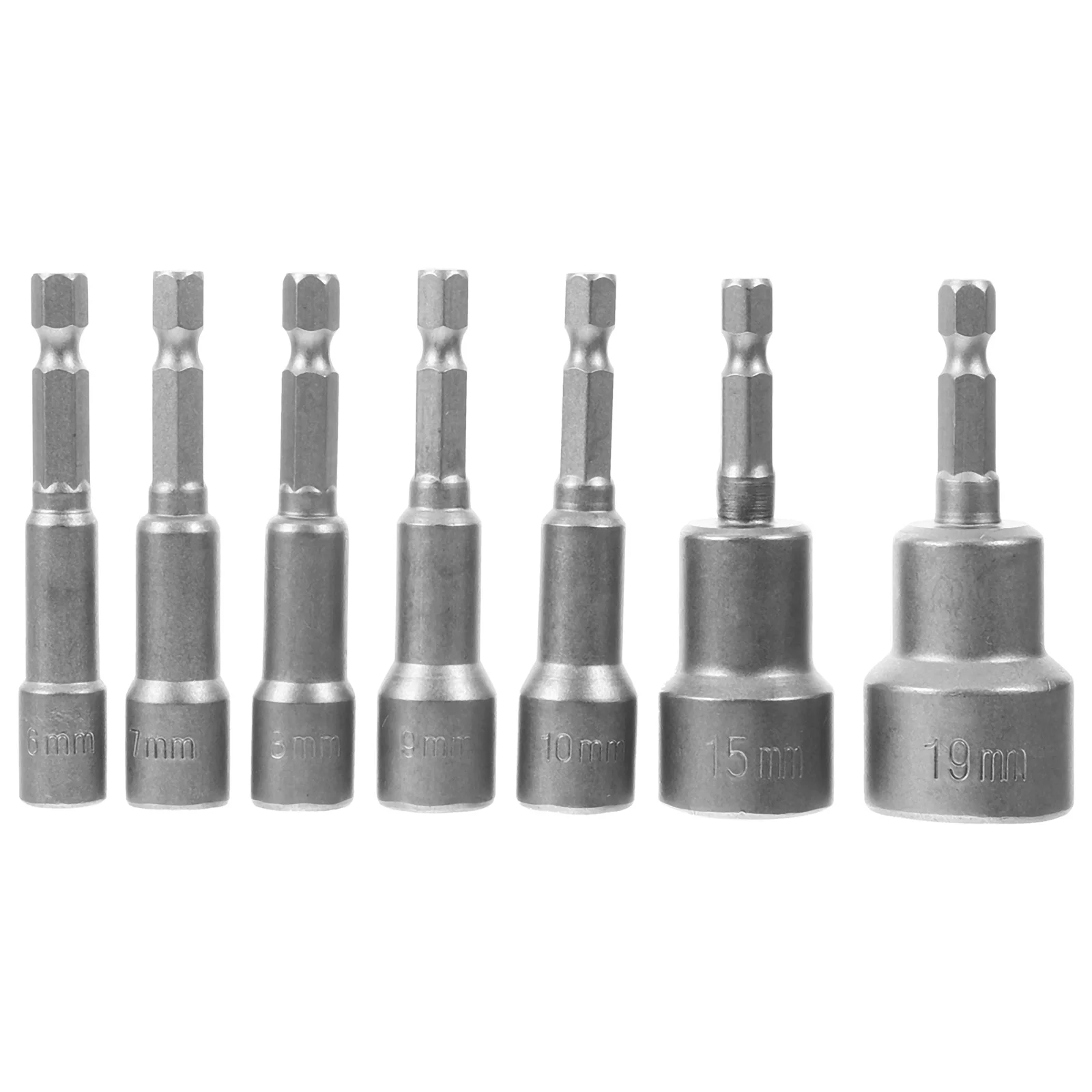 

1Set Nut Driver Hex Bolt Extractor Impact Assorted 6-19mm Carbon Steel Drill Socket Bit Tool Nut Driver Nuts Drill Bit