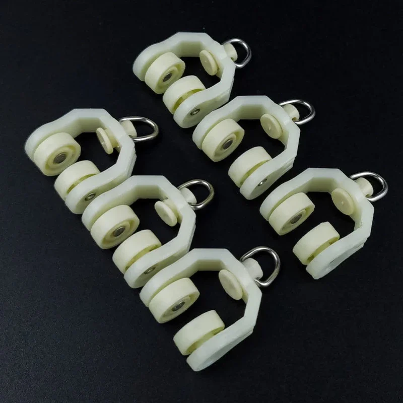 Old-Fashioned I-Shaped Track, Universal Curtain Pulley, Track Accessory, Hook Ring, Slide, Mute Middle Bend Wheel