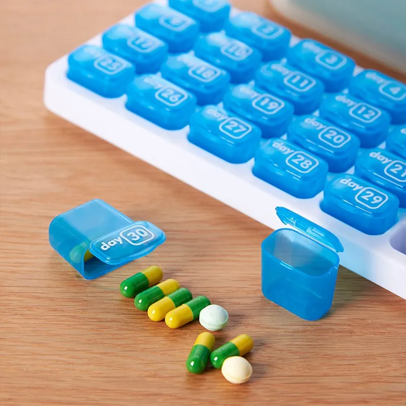 31 Grids Pill Box C…