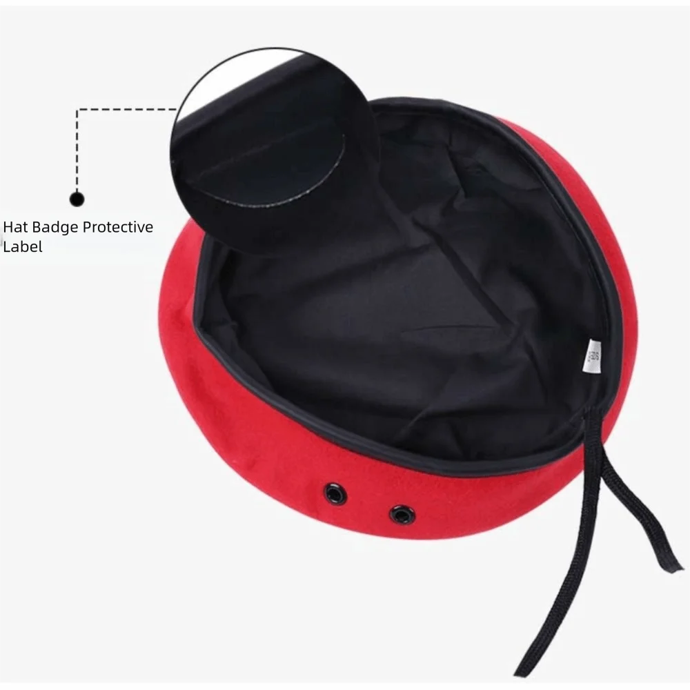 Unisex Adjustable Berets Hat Autumn and Winter For Cosplay Uniform Cap Solid Color Adult Painter Cap Stage Performance