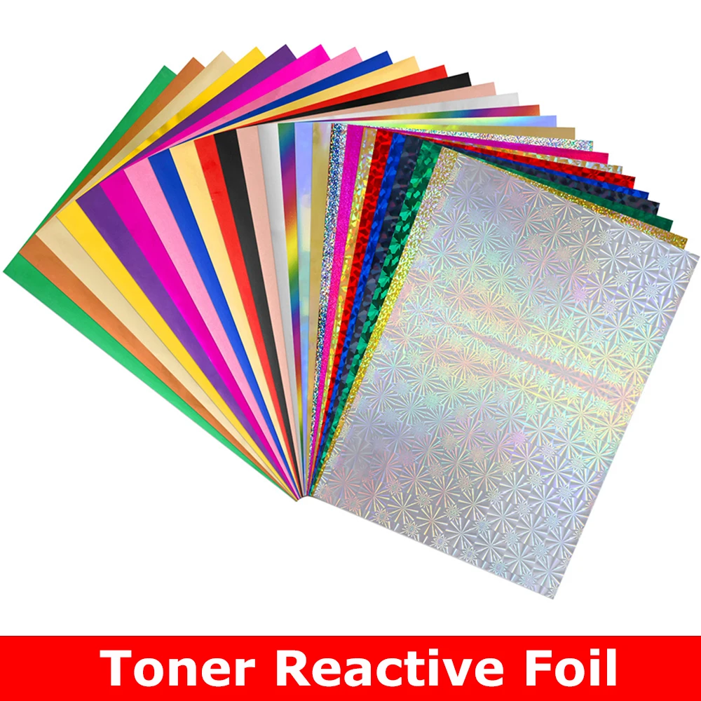 

Colorful Toner Reactive Foil for Toner Foiling By Laser Printer and Laminator for Diy Scrapbook Paper Cards Decor Craft Project