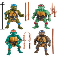 PlayMates Classic Action Figure  1988 Figures Leonardo Raphael Michaelangelo Donatello Splinter Action Figure model toys