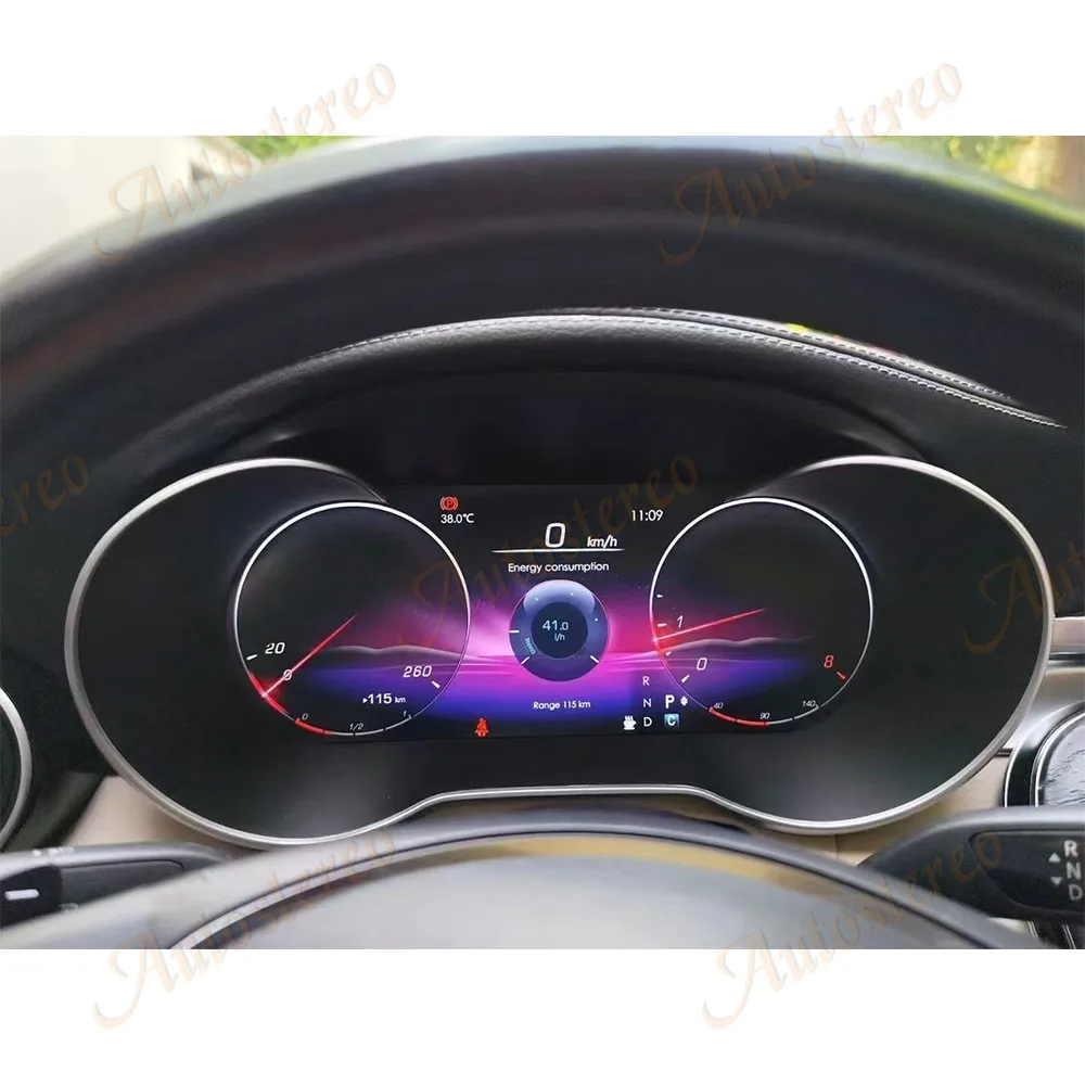 

ZWNAV ЖК-цифровой приборной панели для Benz W205 2015-2021, измеритель скорости, автомобильный дисплей приборной панели, виртуальный цифровой спидометр