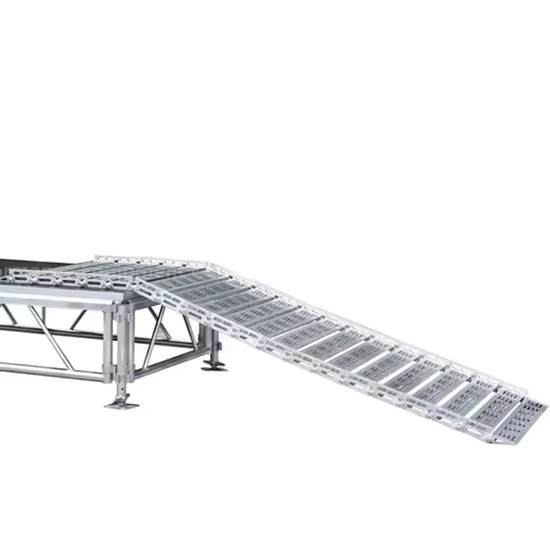 

Durable Heavy Duty Aluminum Ramp Loading Stairs Folding Ladder
