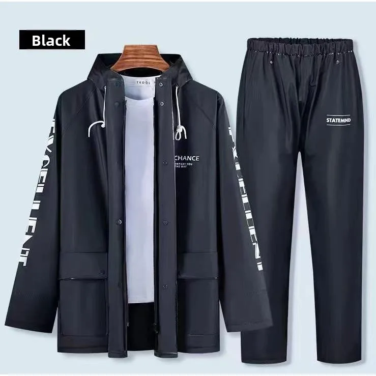 

Thickened Motorcycle Vehicle Riding Raincoat Set Portable Outdoor Bicycle Rain Gear Adult Breathable Waterproof