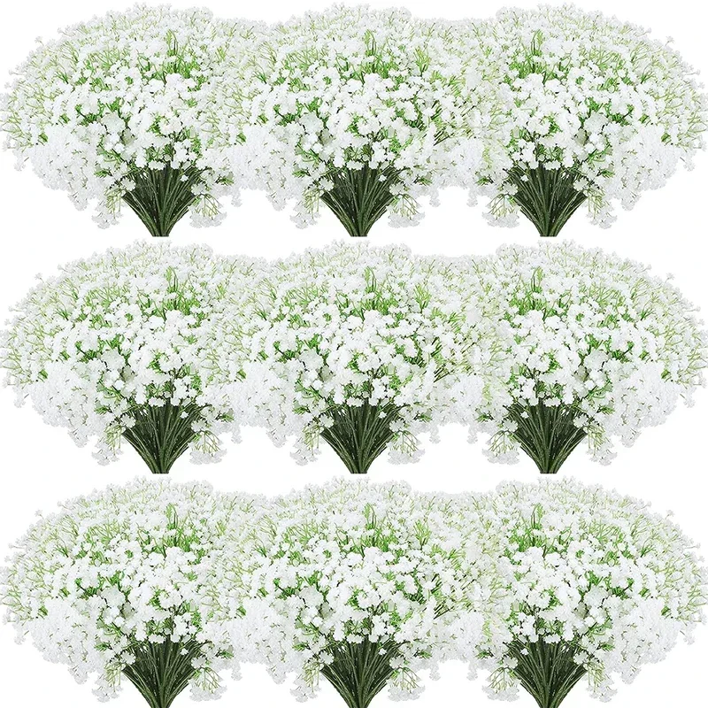 

50 Pcs Artificial Flowers Babies Breath Flowers Fake Gypsophila Plants Flowers for Wedding Home Party Decor