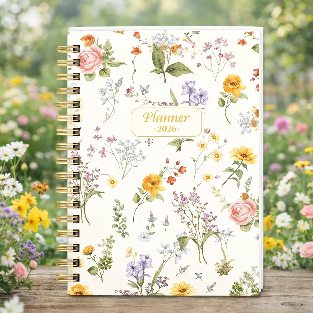 

Weekly Monthly Calendar Planner Notebooks Premium Paper Inspirational Notepads Office School Tabs Organization