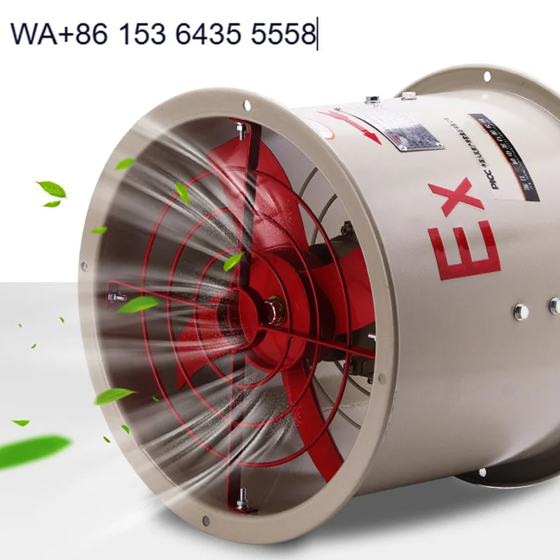 High Quality 380V  Explosion-proof Axial Flow Fan Flameproof Exhaust IIB Industrial OEM/ODM Customized Ventilation