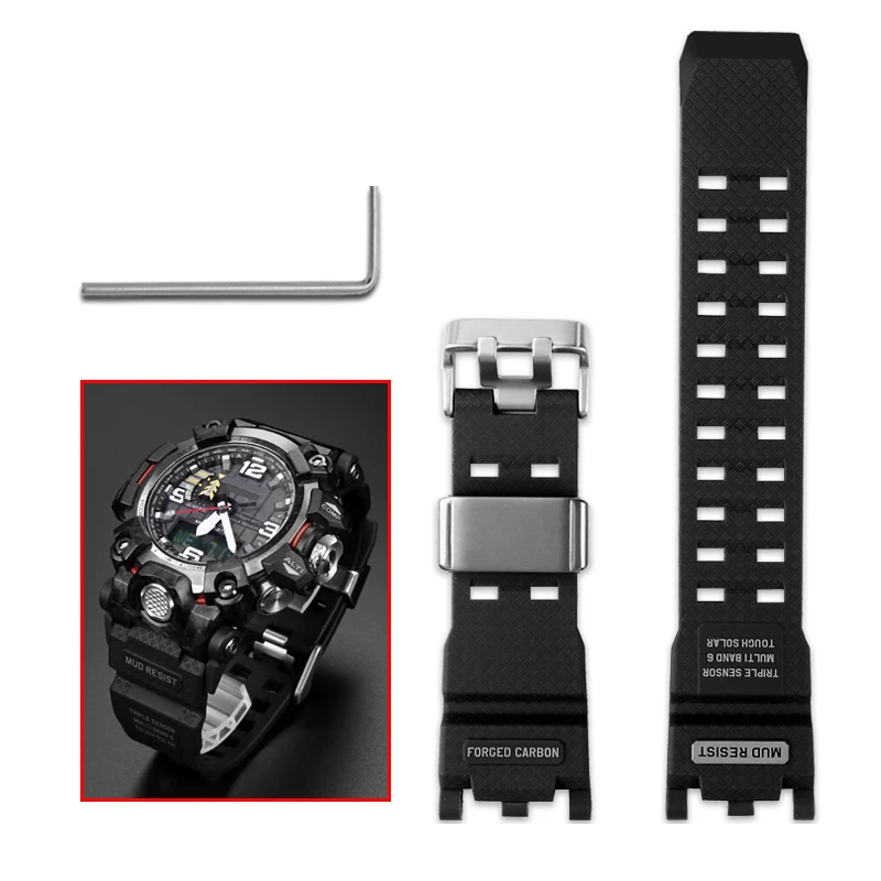 

For Casio G-SHOCK the Second-generation GWG-2000 GWG2000 Modified Resin Silicone Rubber Watch Strap Men Watchband with Tools